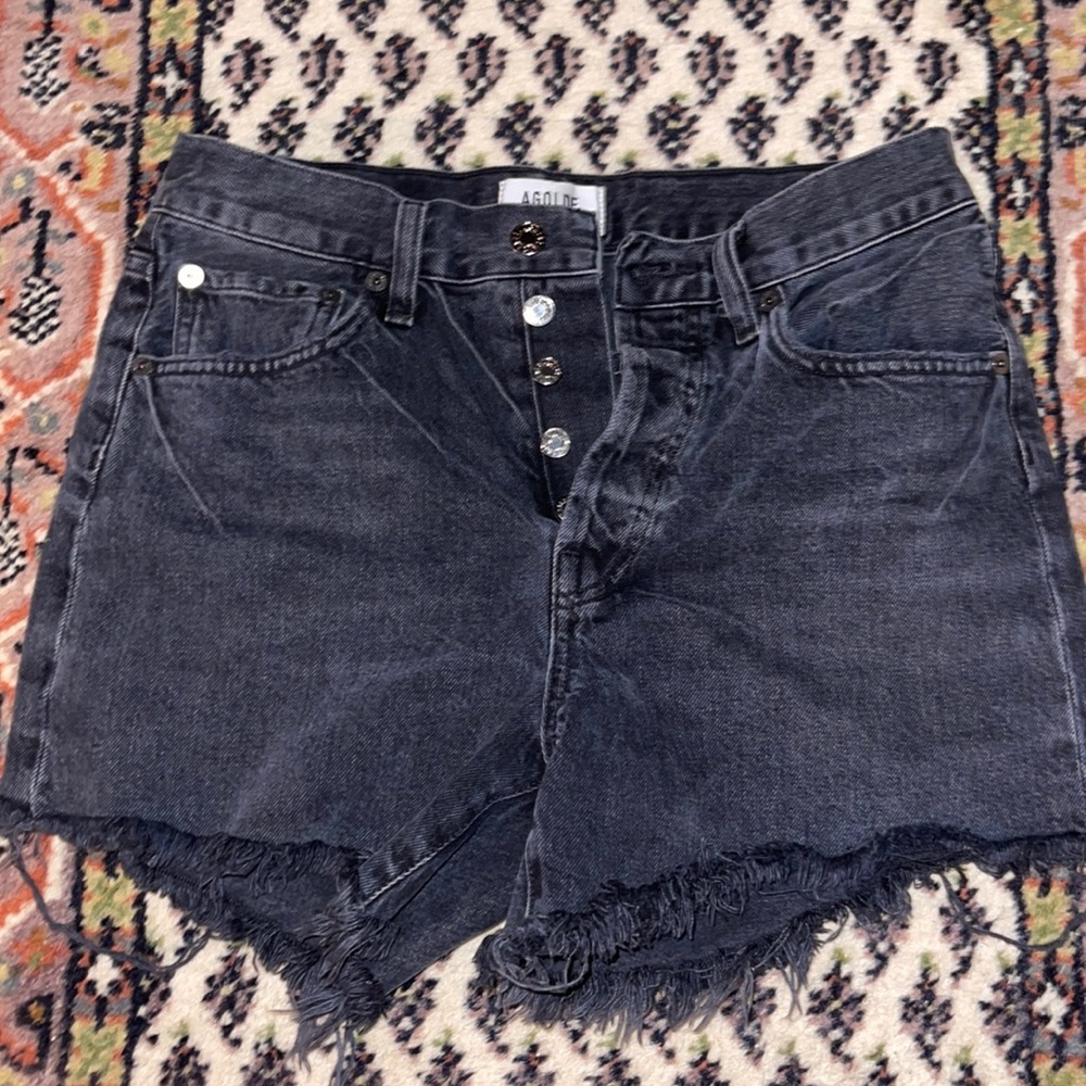 Agolde high rise Parker long shorts size 25